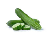 Fresh green cucumbers – juicy salad vegetable