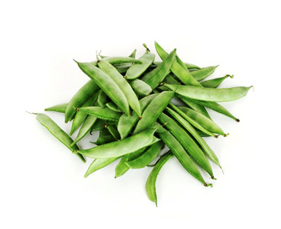 Fresh broad beans avarakkai – green flat beans vegetable
